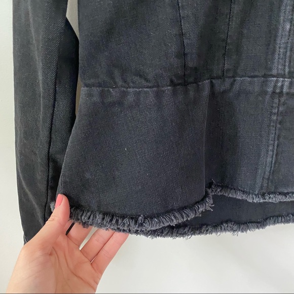 Paul Smith Denim Shearling Peplum Jacket Size M - Picture 5 of 10